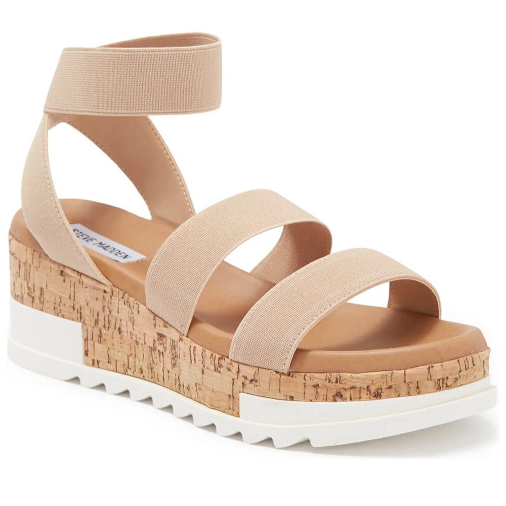Steve Madden Belladonna Ankle Strap Wedge Sandal
